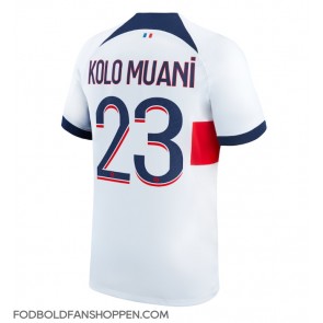 Paris Saint-Germain Randal Kolo Muani #23 Udebanetrøje 2023-24 Kortærmet